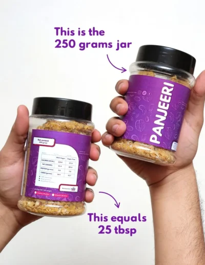 250 grams panjeeri jar
